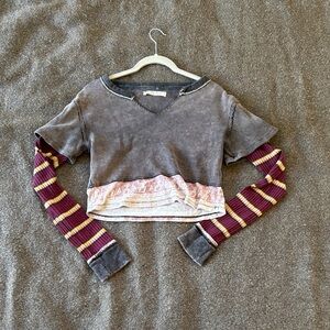 Women’s  Free people long sleeve crop top